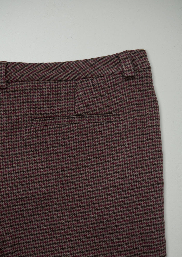 Reworn Check Cigarette Pants Size 14 (768) | Multi