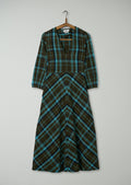Reworn Check Seersucker Dress Size 04 (1618) | Multi