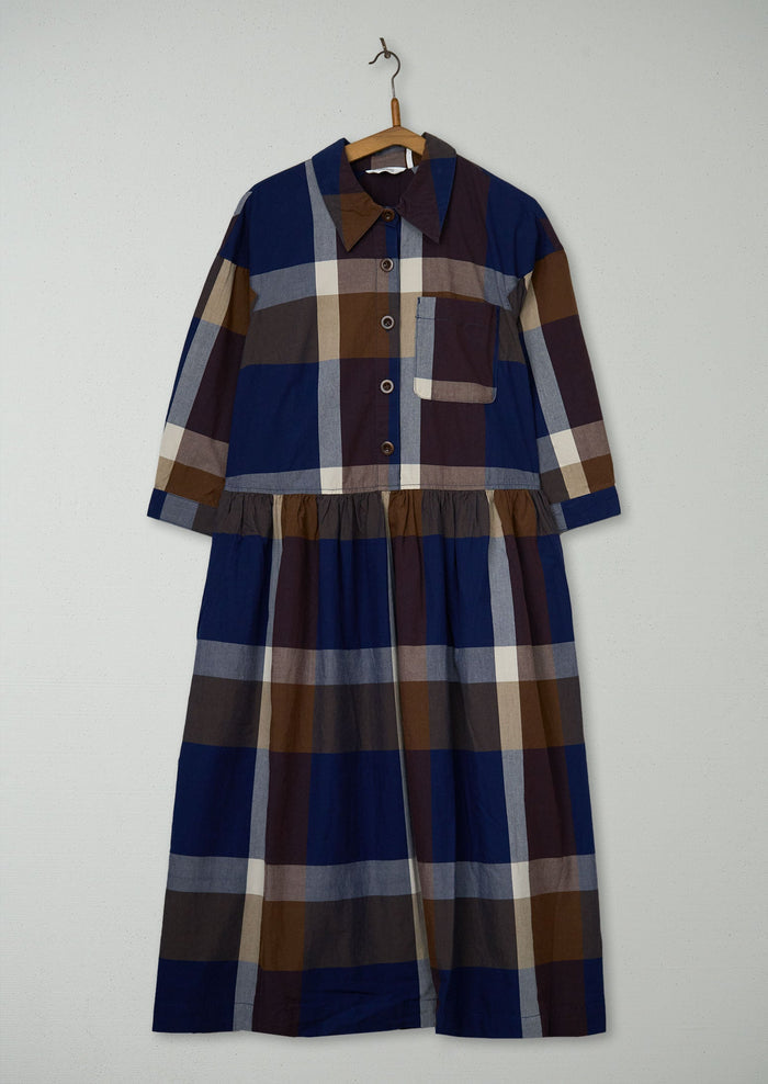 Reworn Check Shirt Dress Size S (2037) | Multi