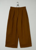Reworn Cotton Linen Pants Size 10 (1251) | Burnt Sienna