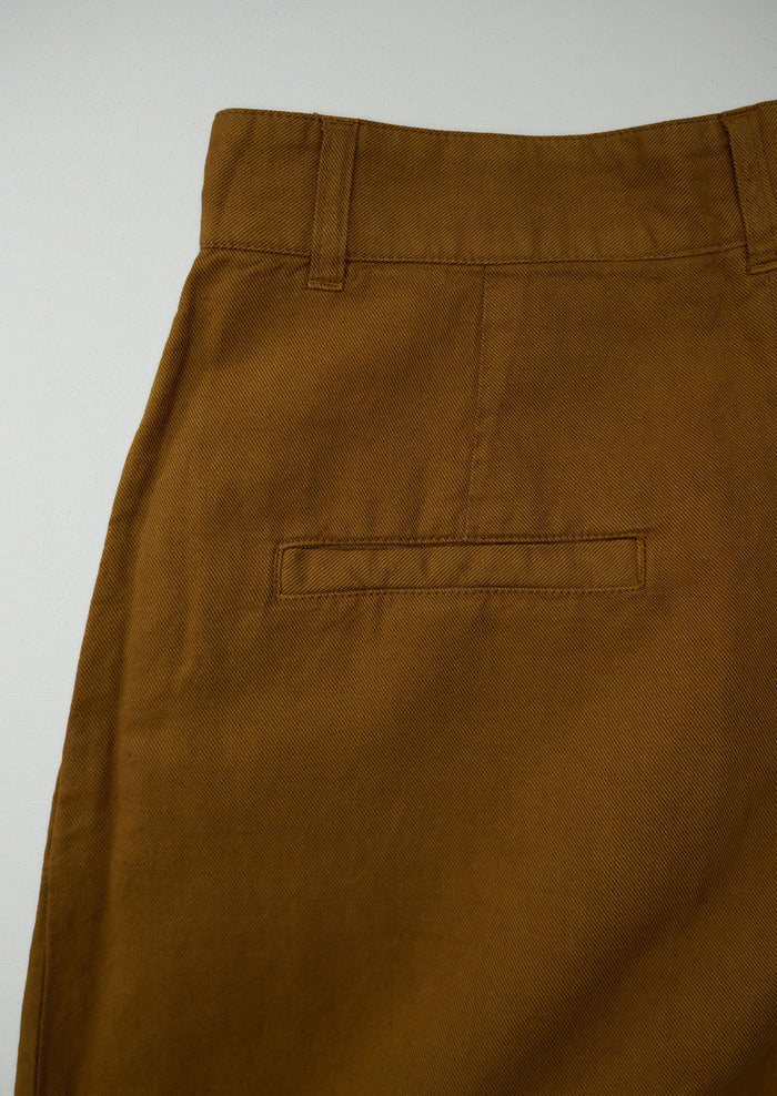 Reworn Cotton Linen Pants Size 10 (1251) | Burnt Sienna