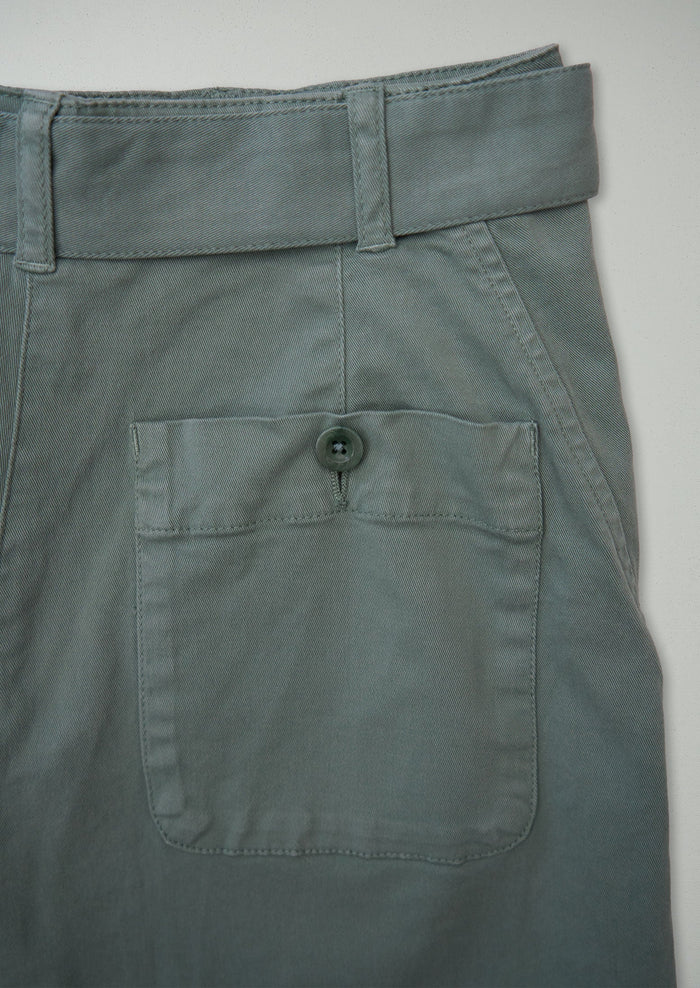 Reworn Cotton Twill Trousers Size 6 (1584) | Thorn Green