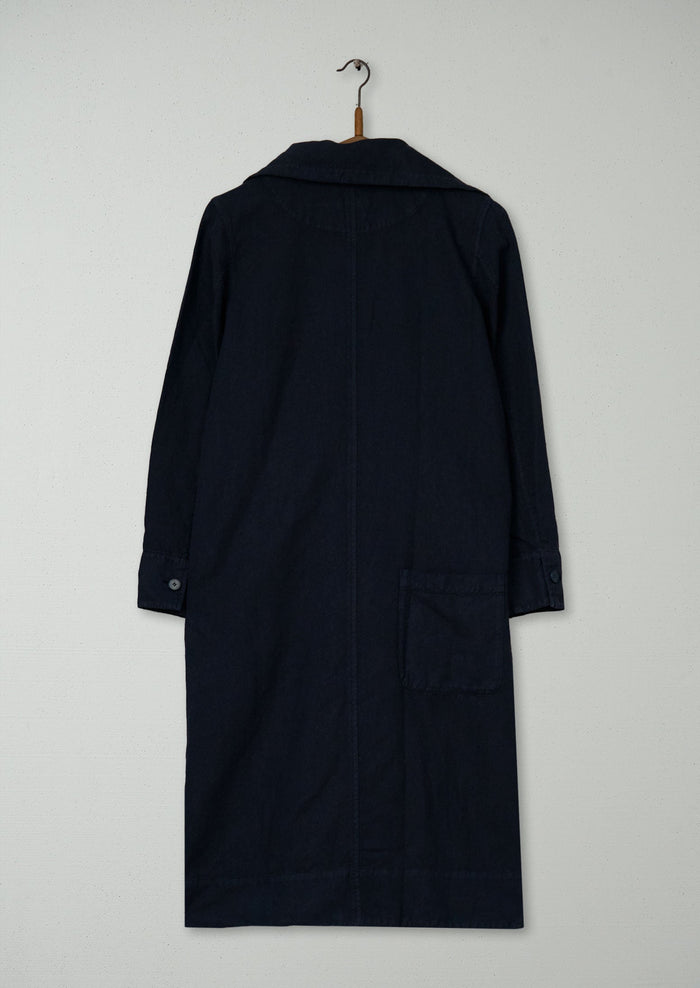Reworn Drawstring Collar Dress Size XS (1896) | Slate