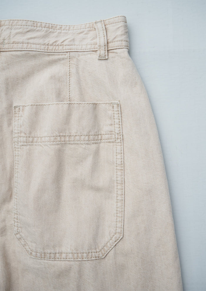 Reworn Flat Front Pants Size 16 (767) | Clay