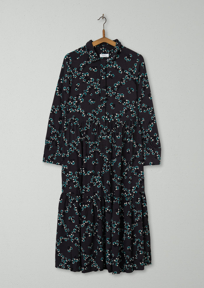 Reworn Floral Print Shirt Dress Size 16 (1967) | Multi