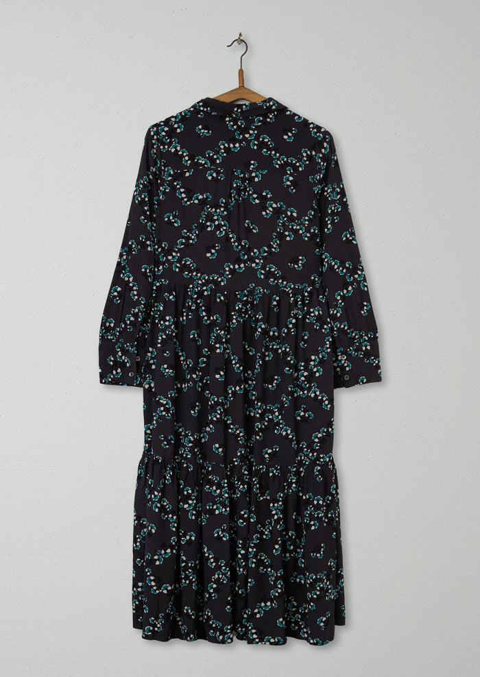 Reworn Floral Print Shirt Dress Size 16 (1967) | Multi