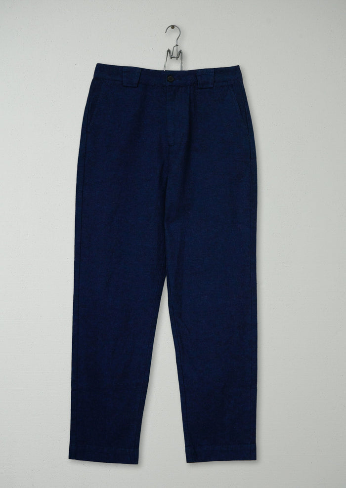 Reworn Mens Hemp Cotton Pants Size S (124) | Blue