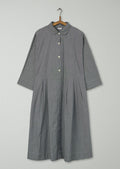 Reworn Micro Gingham Dress Size M (1668) | Slate/Ecru