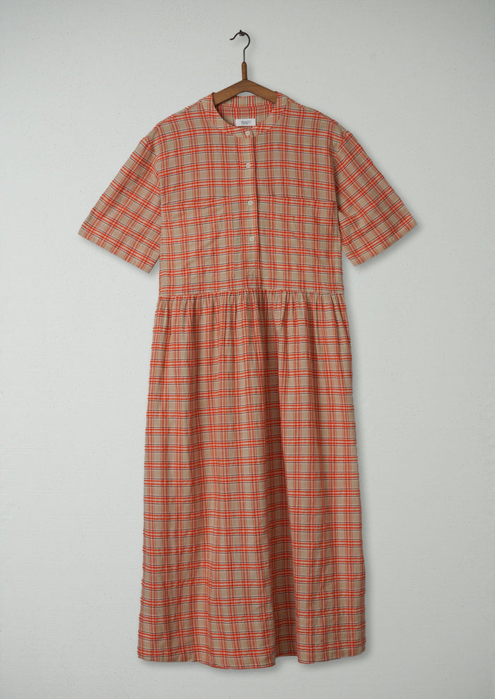 Reworn Molloy Check Cotton Dress Size XXS (2185) | Multi