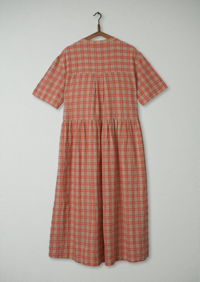 Reworn Molloy Check Cotton Dress Size XXS (2185) | Multi