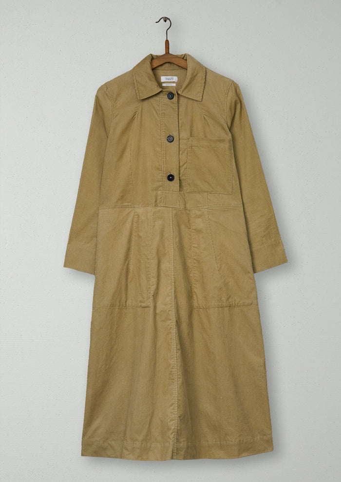 Reworn Needlecord Shirt Dress Size 6 (2100) | Bulrush