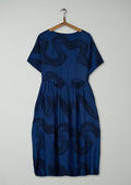 Reworn Print Drape Dress Size 14 (1939) | Multi