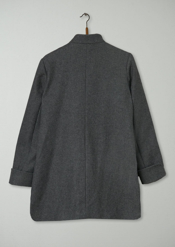 Reworn Sackville Coat Size 12 (098) | Grey