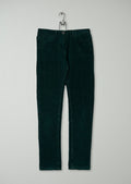 Reworn Stretch Cord Skinny Jeans Size 10 (985) | Green