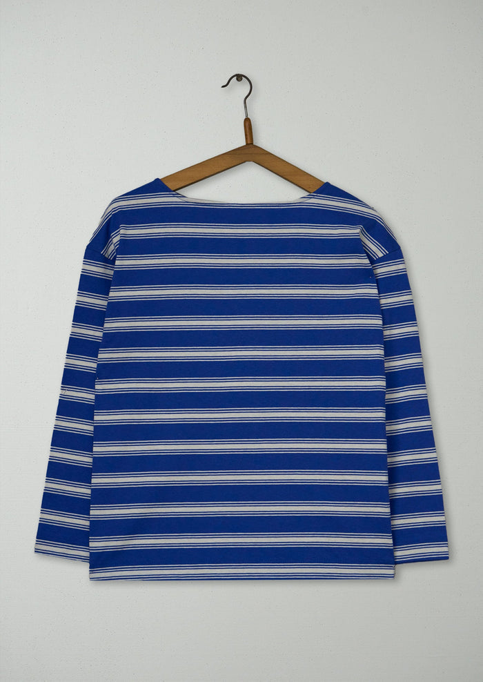 Reworn Stripe Cotton Long Sleeve Tee Size XXS (186) | Multi