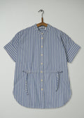 Reworn Stripe Poplin Gathered Shirt Size XXS (1209) | Multi