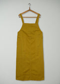 Reworn Twill Pinafore Dress Size 6 (1262) | Brass