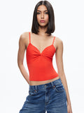 RHONA TWIST FRONT TANK - CHILI PEPPER