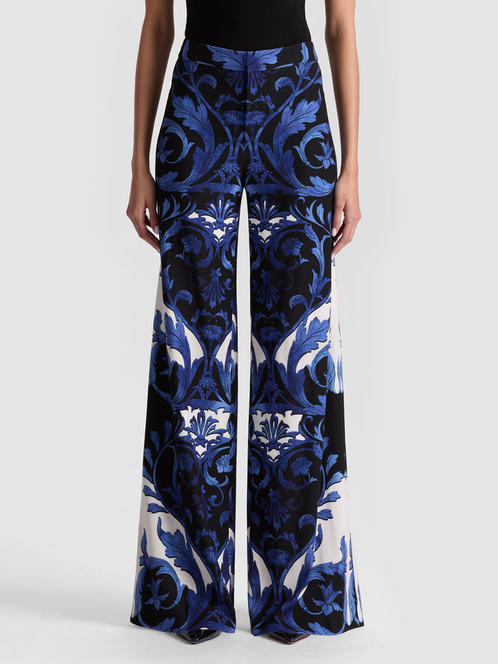RONNIE WIDE LEG TROUSER - REGAL RETREAT
