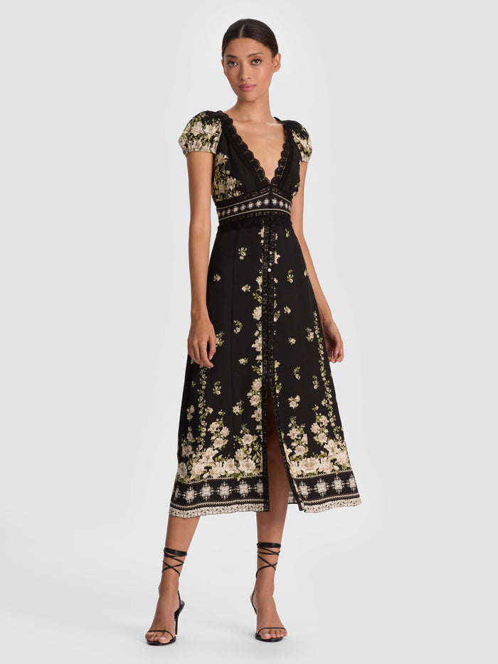ROSE MIDI DRESS - FREE FALLING