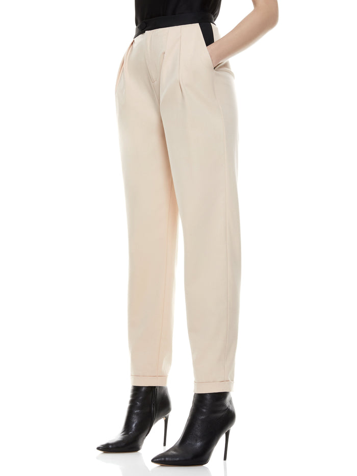 ROY PLEATED FRONT PANT - SEPIA