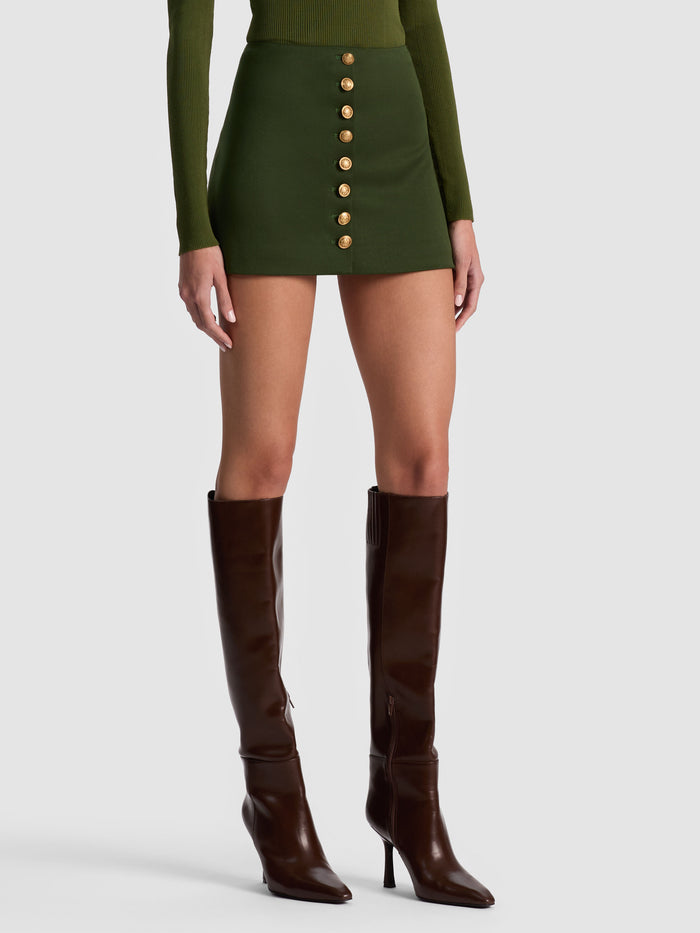 RUBI MINI SKIRT - DARK OLIVE