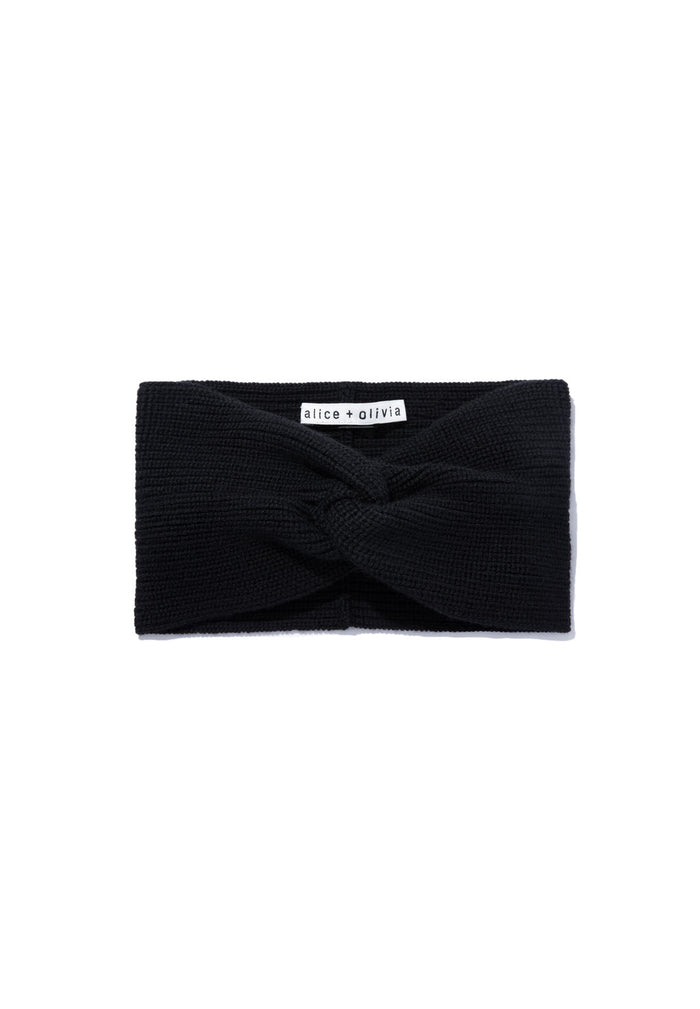 RUTHY CHUNKY KNIT HEADBAND - BLACK