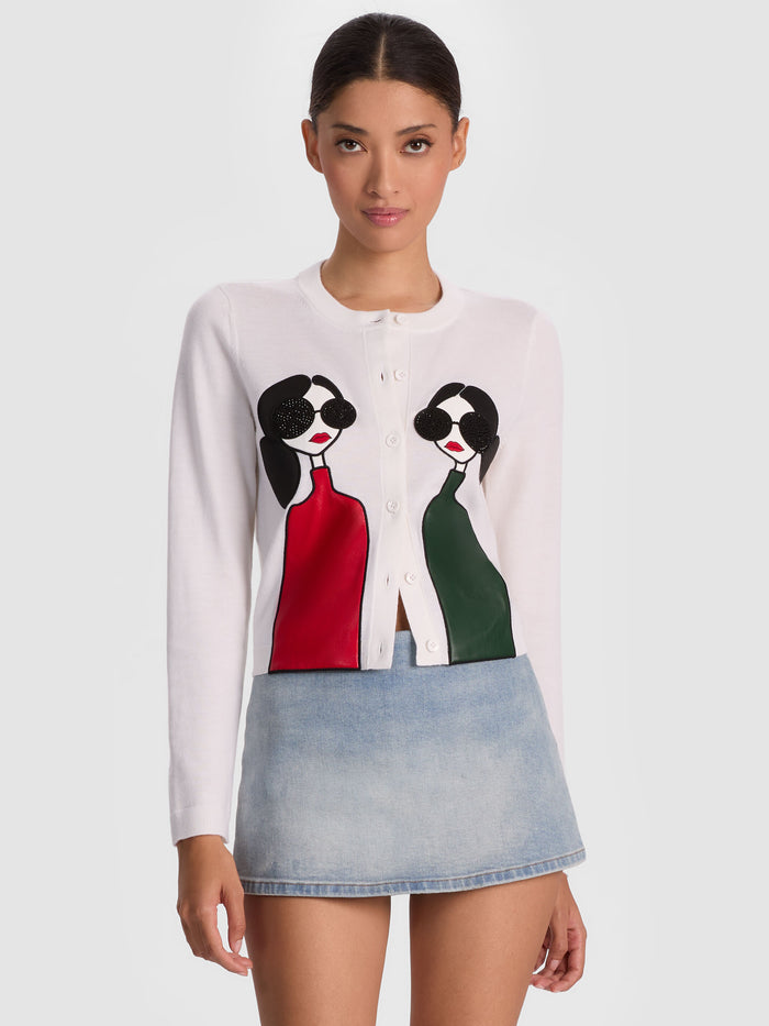 RUTHY STACEFACE CARDIGAN - TWIN STACE