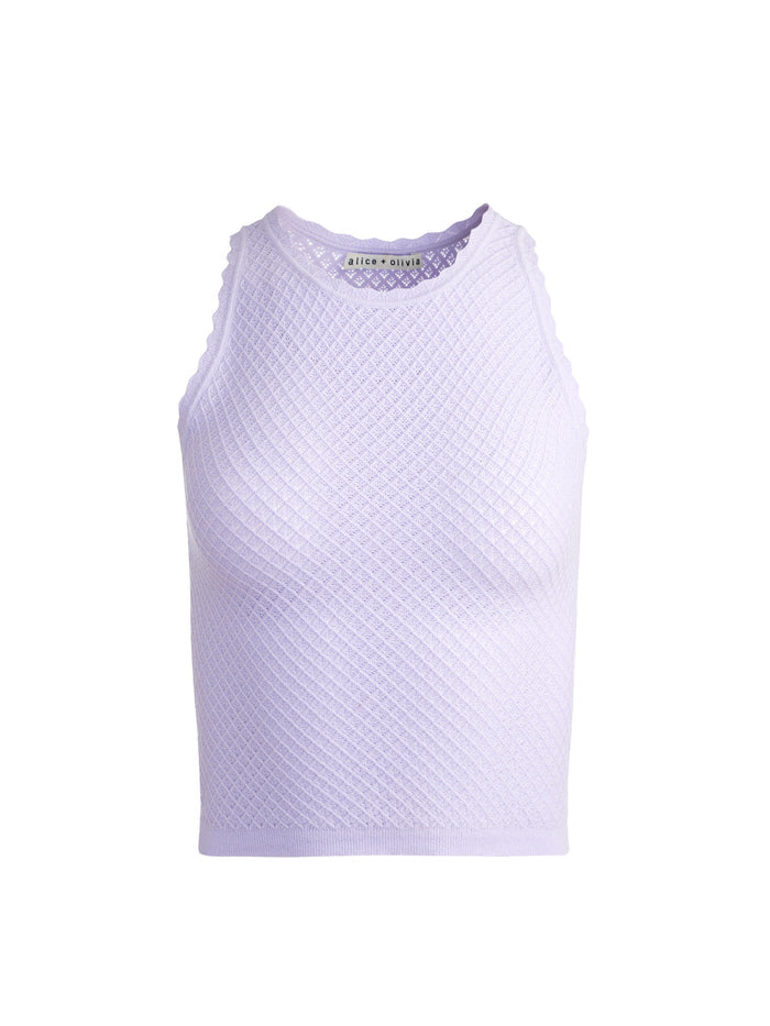 RYDEL POINTELLE TANK - LILAC