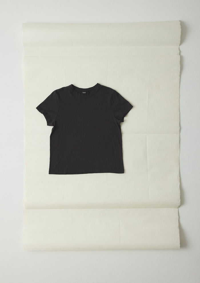 Sadie Cotton Boy Tee | Carbon Black