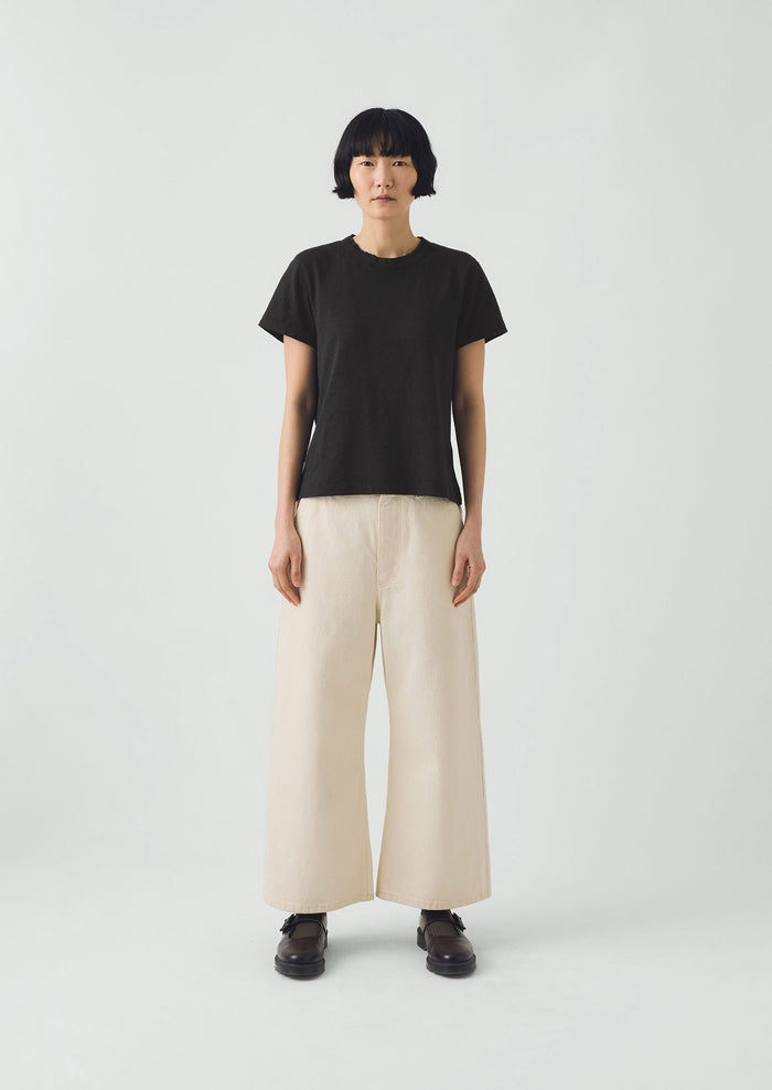 Sadie Cotton Boy Tee | Carbon Black
