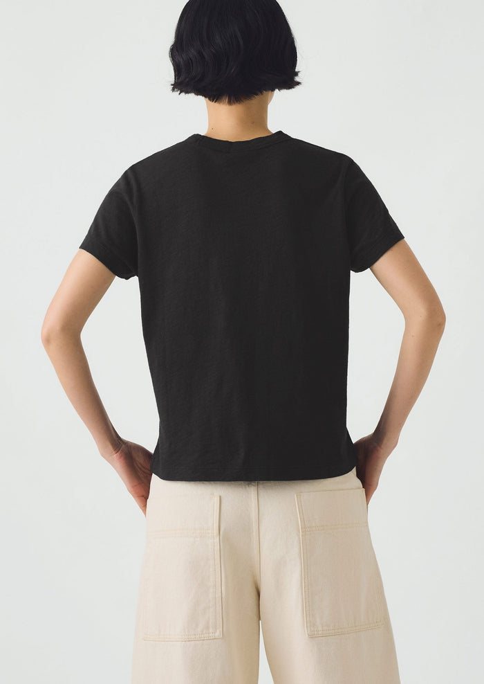Sadie Cotton Boy Tee | Carbon Black