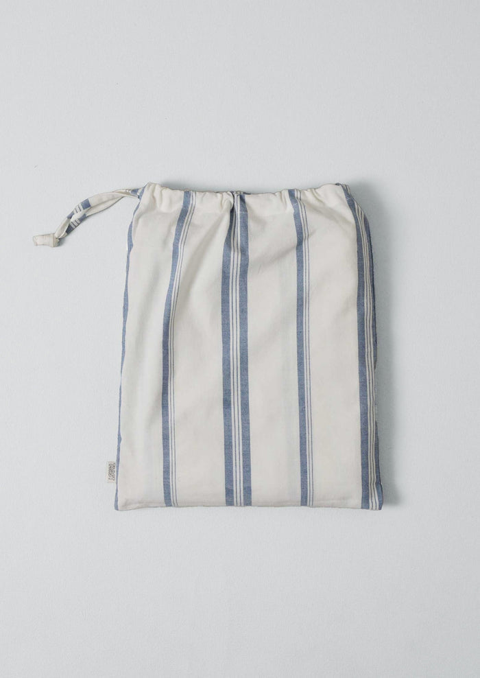 Sail Stripe Shower Curtain | Chalk/Aegean Blue