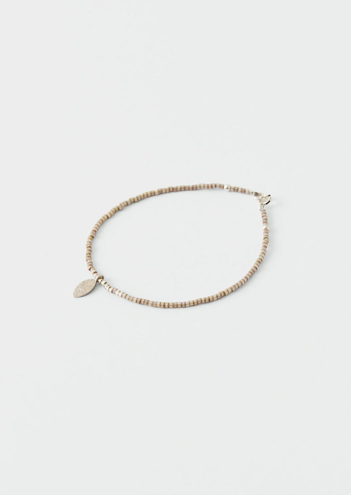 Sally Lacock Beaded Charm Bracelet | Silver