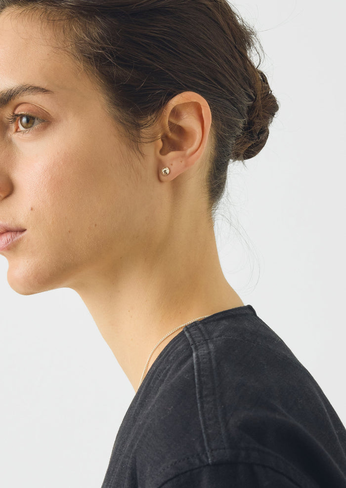 Sally Lacock Seed Silver Stud Earrings | Silver
