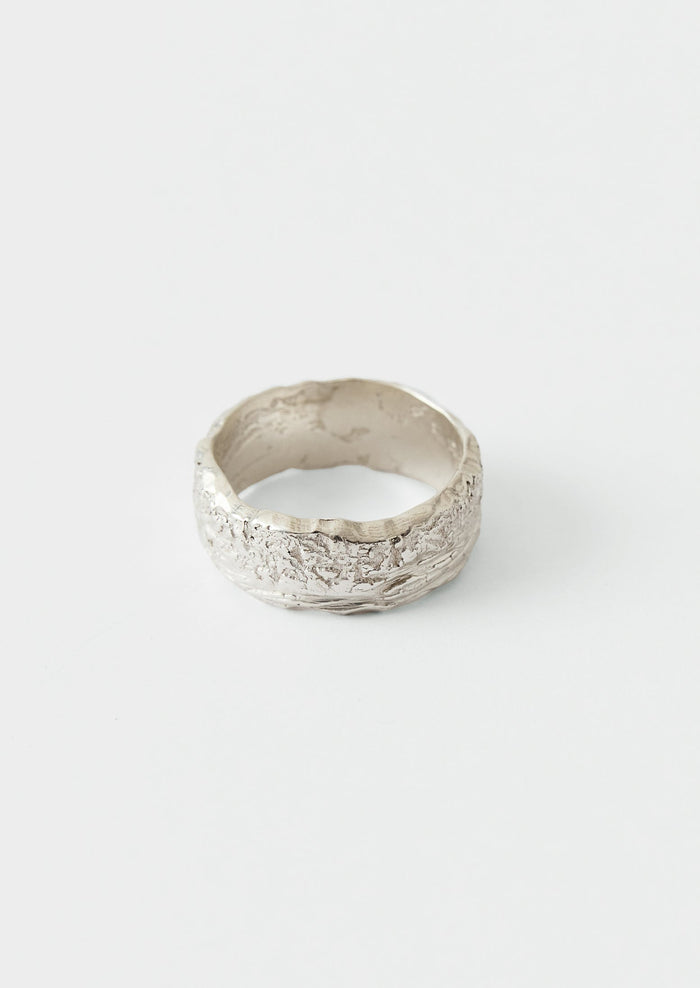 Sally Lacock Silver Bark Ring | Silver
