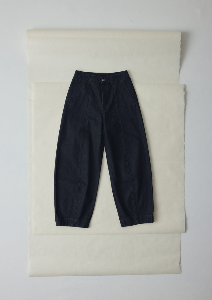 Sculpted Indigo Denim Pants | Indigo