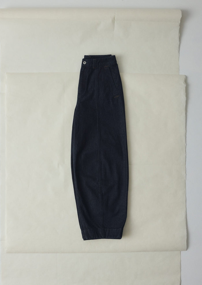 Sculpted Indigo Denim Pants | Indigo