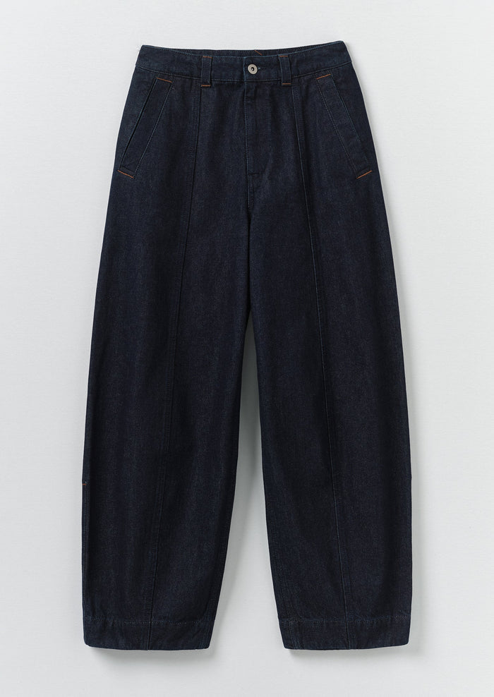 Sculpted Indigo Denim Pants | Indigo