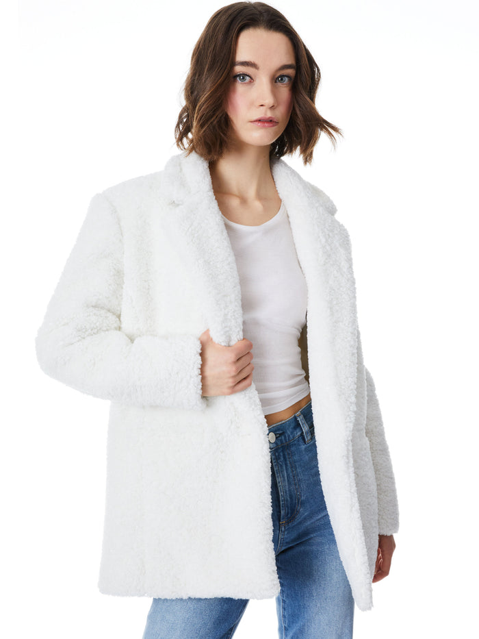 SHAN TEDDY BEAR BLAZER - ECRU