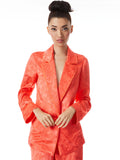 SHANDA PAJAMA BLAZER - BRIGHT CORAL