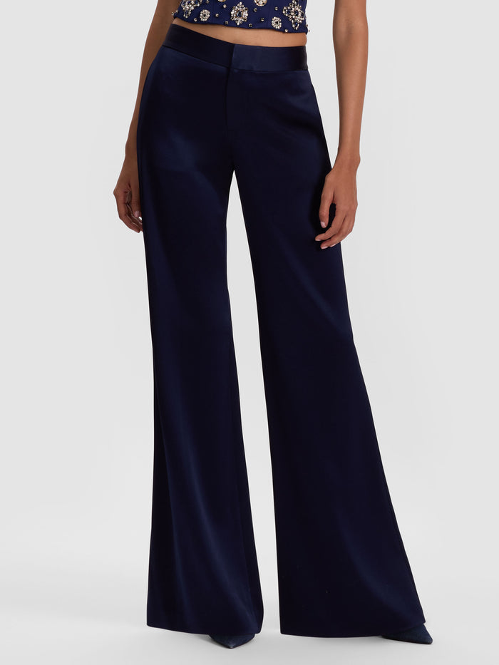 SHANE WIDE LEG PANT - MIDNIGHT BLUE