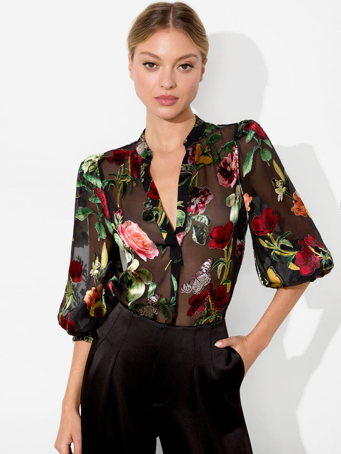 SHEILA BLOUSE - IN THE WIND FLORAL