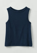 Sian Garment Dyed Cotton Tank Top | Duffle Blue
