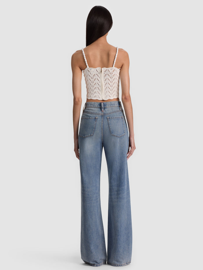 SID CHIFFON STRAP TANK - SOFT WHITE