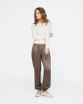 Silk Charmeuse Jogger - Cedar