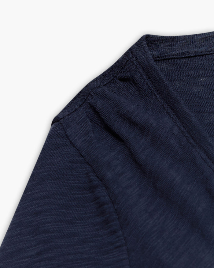 Slub Jersey Classic V-Neck Tee - Midnight