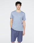 Slub Jersey Crew Neck Tee - Cool Water