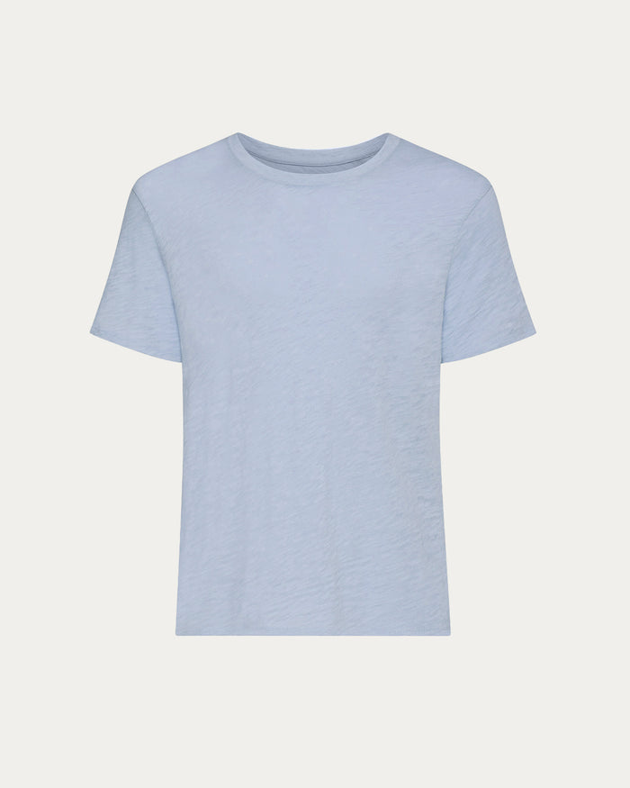 Slub Jersey Crew Neck Tee - Cool Water