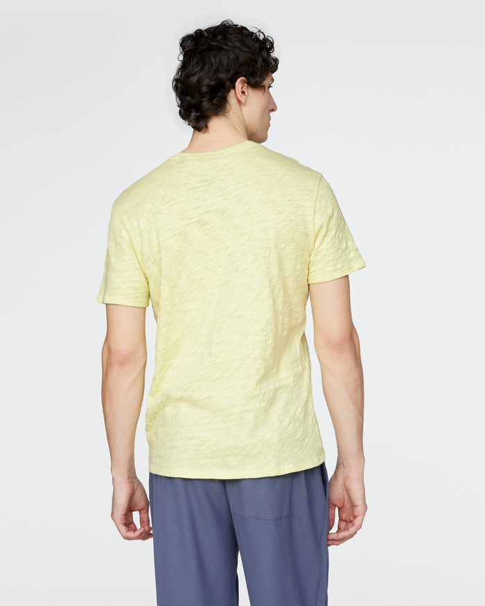 Slub Jersey Crew Neck Tee - Mellow Yellow